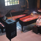 Eduardo Frías, Ashely Bell y Pedro Halffter interpretaron la ópera ‘Klara’ en la sala de calderas. LDM
