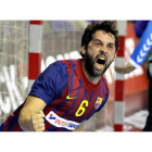 El extremo leonés del Barcelona durante un partido esta temporada con el club azulgrana.