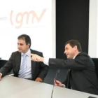 Luis Fernando Álvarez-Gascón y Enrique Martínez, ayer durante la presentación en el Inteco