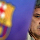 Gerardo 'Tata' Martino, durante la rueda de prensa de su presentación, en la sala de prensa del Camp Nou.
