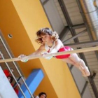 Las gimnastas leonesas dejaron patente su gran nivel y mejoría.