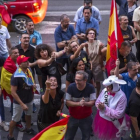 Protesta ultraderechista, el pasado 25 de septiembre en Valencia.