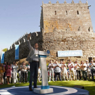 Rajoy, durante el tradicional acto de apertura del curso político en el castillo de Soutomaior.