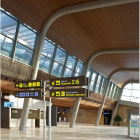 Imagen del interior de la terminal del aeropuerto leonés.