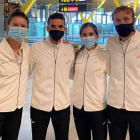 Blanca Fernández, Raúl Celada, Marta García y José Enrique Villacorta, representación leonesa en Dublín. DL