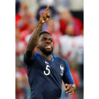 Samuel Umtiti celebra el gol que supone el pase para que Francia dispute la gran final. ETIENNE LAUREN