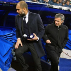 Pep Guardiola y José Mourinho, en un encuentro en el año 2011