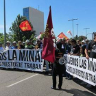 Protesta de los mineros en Valladolid