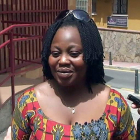 Lucie Ouattara, madre del pequeño Adou.