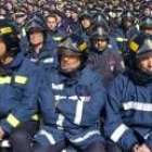 Miembros de los cuerpos de bomberos que participaron en las tareas de rescate en el 11-M