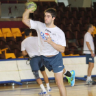 Castro ya entrenó ayer el mismo ritmo que el resto de sus compañeros.