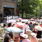 La ermita, en las faldas de Peñacorada, acogió la misa.