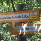 Una de las señales que indicaban el trazado de la ruta de La Zamora