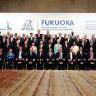 Los ministros de finanzas del G20 reunidos en Fukuoka (Japón).