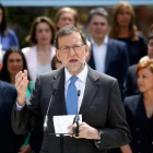 El líder del PP, Mariano Rajoy, en el acto de presentación de candidatos del partido conservador a las elecciones generales.