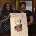 La alcaldesa de Bembibre y la concejala de Fiestas, durante la presentación del programa. DL