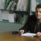 Fidentino Reyero en una reunión con ganaderos