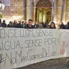 Concentración contra la pobreza energética en la plaza Sant Jaume en Barcelona en diciembre del año pasado