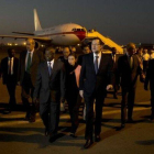 Mariano Rajoy, a su llegada a Yibuti.