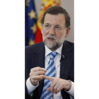 Mariano Rajoy, en un momento de la entrevista.
