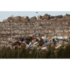 Imagen del verdetedo del complejo del CTR en San Román de la Vega, hasta allí llega la basura que no puede ser utilizada.