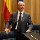 El exministro Rodrigo Rato, durante una comparecencia en la Comisión de Economía del Congreso.