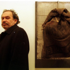 Jannis Kounellis, en Barcelona (1999).