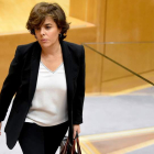 La vicepresidenta del Gobierno, Soraya Sáenz de Santamaría. FERNANDO VILLAR