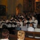 La Coral Excelsior durante uno de sus últimos conciertos en la catedral