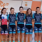 Las cinco integrantes del Eneicat en la carrera valenciana. ENEICAT