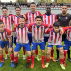 Formación del Atlético Bembibre que se impuso con solvencia al Palencia. ATLÉTICO BEMBIBRE