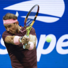 Nadal en un momento de su partido frente a Fognini. SZENES