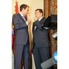 Zapatero y Amilivia conversaron en la última visita del presidente