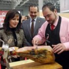 Silvia Clemente acudió a la apertura de la feria de Alimentaria.