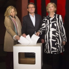 Joana Ortega, Artur Mas e Irene Rigau. MARTA PÉREZ