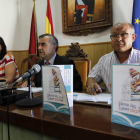 Carmen de la Torre, José Miguel Palazuelo y Tomás Gallego, durante la presentación de la feria.