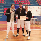 El equipo leonés de esgrima se colgó el oro. DL