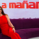 Marilo Montero en el plató de 'La mañana', de TVE, en el Estudio 5 de Prado del Rey.