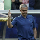 José Mourinho, el día de su despedida en el Santiago Bernabéu.