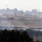 El humo producido por al accidente del vuelo JK5022 de Spanair, el 20 de agosto del 2008 en el aeropuerto de Madrid.