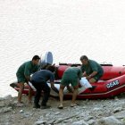 Imagen de archivo del rescate de un hombre que murió ahogado en Tarragona.