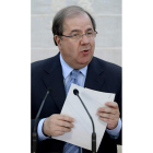 Juan Vicente Herrera, ayer, al dar a conocer los consejeros.
