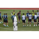 La selección española, a las órdenes de Julen Lopetegui, realizó ayer su tercer entrenamiento con vistas al Mundial de Rusia. LIZÓN