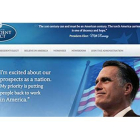 Imagen de la web que los republicanos colgaron por error y en la que Romney aparecía como vencedor de las elecciones de EEUU.
