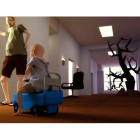 Una imagen del videojuego dónde se puede ver a Ryan Green con su hijo.