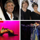 De izquierda a derecha y de arriba abajo, Sergio Dalma, El Sueño de Morfeo, ‘Máquina Hamlet’ y la ópera ‘Turandot’.