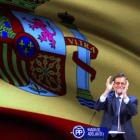 Mariano Rajoy en el congreso regional del PP de Madrid.