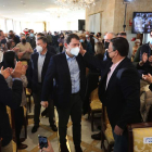 Mañueco, aclamado ayer en la intermunicipal del PP en Salamanca. EFE