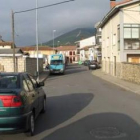 Zona del mercadillo de Boñar en la calle teniente coronel Bocinos