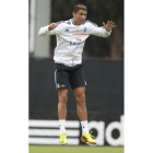 Ronaldo, en el entrenamiento del Madrid en Los Ángeles.